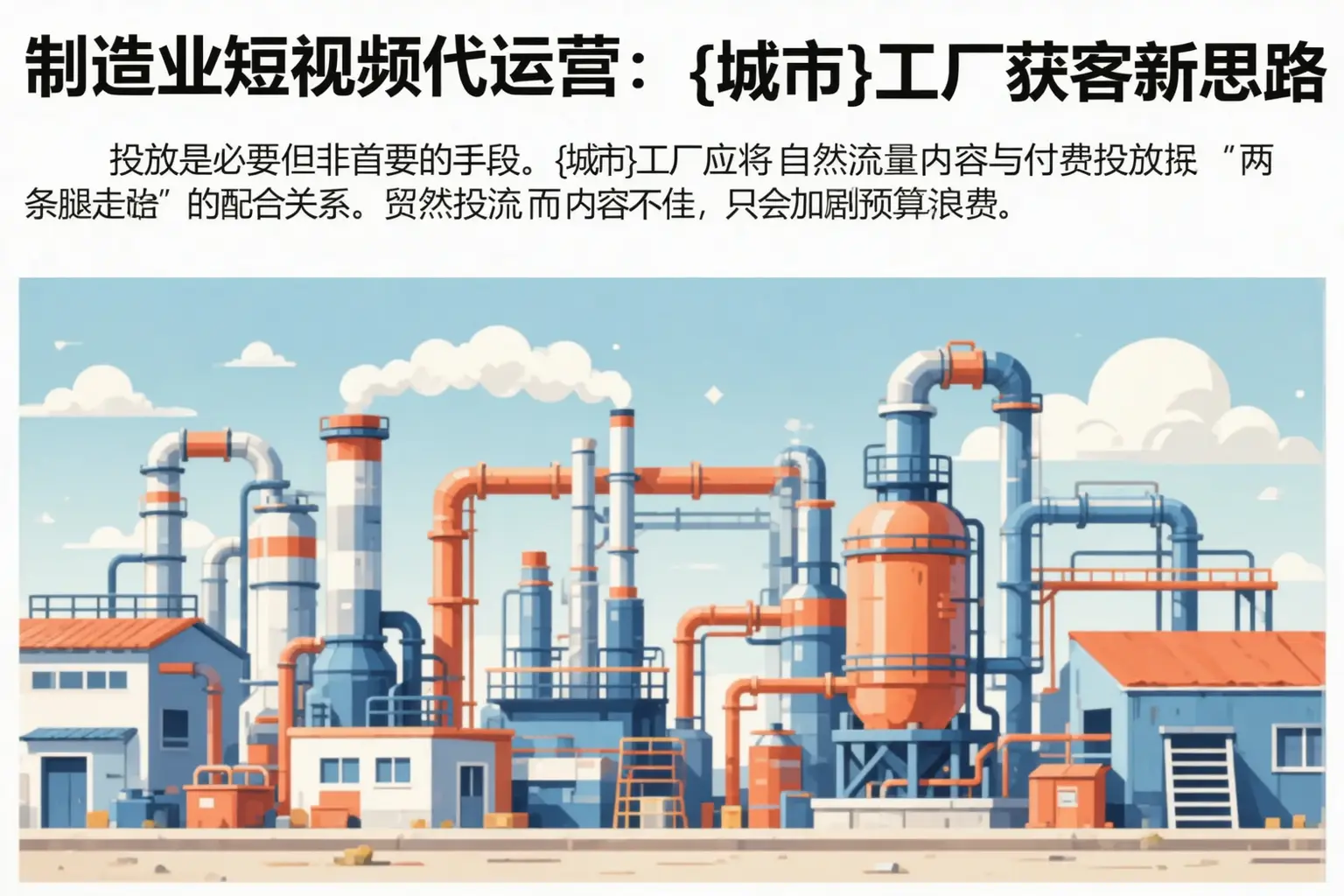 制造业短视频代运营：义县工厂获客新思路